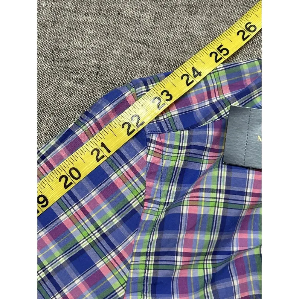 Ralph Lauren Shirt Youth Large 14-16 Plaid Long Sleeve Classic Preppy Button-Up